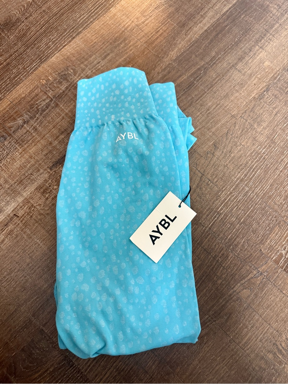 AYBL Turquoise Speckle High-Waist Leggings